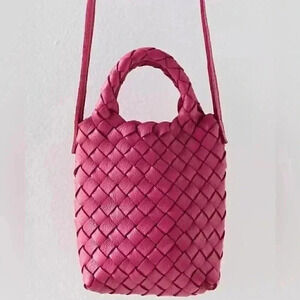 Free People Woven Hearts Crossbody Bag NWOT